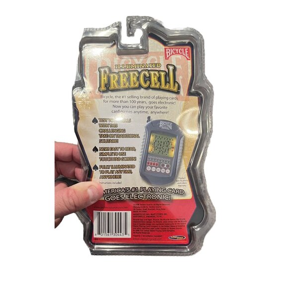 Bicycle Illuminated Freecell TouchPad Hand Held Solitaire Card Game 2006 Works! - Picture 2 of 2